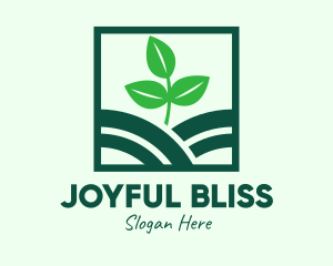 Organic Plant Seedling logo design