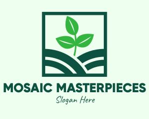 Organic Plant Seedling logo design