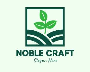 Organic Plant Seedling logo design