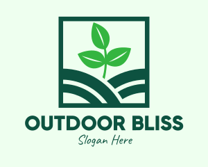 Organic Plant Seedling logo design