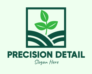 Organic Plant Seedling logo design