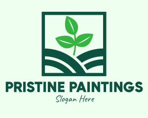 Organic Plant Seedling logo design