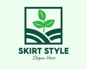 Organic Plant Seedling logo design