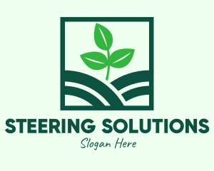 Organic Plant Seedling logo design