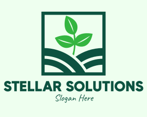 Organic Plant Seedling logo design