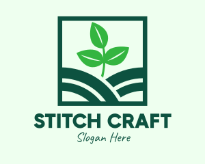 Organic Plant Seedling logo design