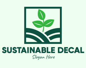 Organic Plant Seedling logo design