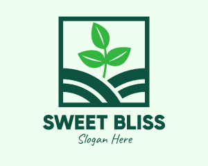 Organic Plant Seedling logo design