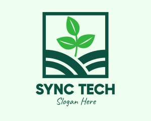 Organic Plant Seedling logo design