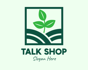 Organic Plant Seedling logo design