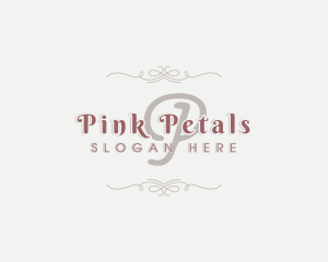 Retro Elegant Wedding Ornament logo design