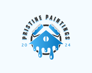 Renovation Paint Roller logo design