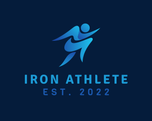 Human Athlete Marathon logo design