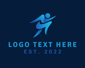 Marathon - Human Athlete Marathon logo design