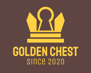 Golden Key Crown logo design