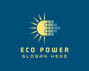 Solar Power Panel logo design