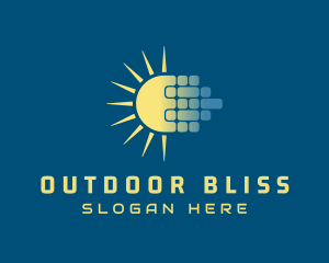 Solar Power Panel logo design