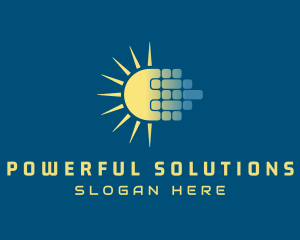 Solar Power Panel logo design