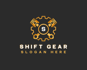 Piston Gear Machinery logo design