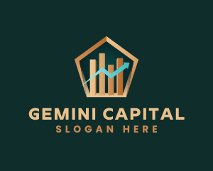 Finance Stocks Graph logo design