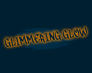 Glowing Graffiti Wordmark logo design