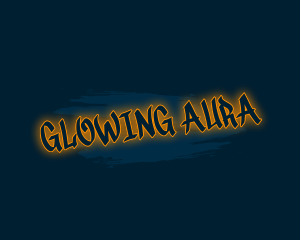 Glowing Graffiti Wordmark logo design