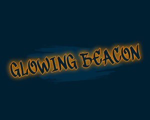 Glowing Graffiti Wordmark logo design