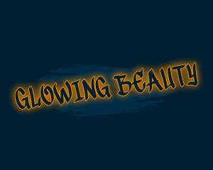 Glowing Graffiti Wordmark logo design