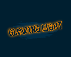 Glowing Graffiti Wordmark logo design