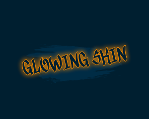 Glowing Graffiti Wordmark logo design