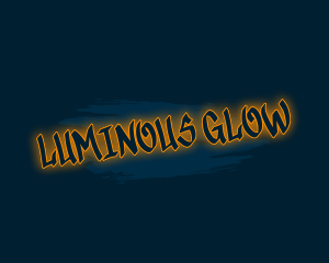 Glowing Graffiti Wordmark logo design