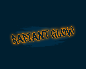 Glowing Graffiti Wordmark logo