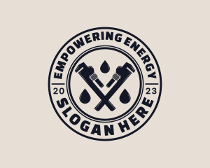 Drainage Pipe Wrench logo design