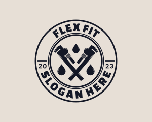 Drainage Pipe Wrench logo design