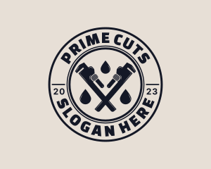 Drainage Pipe Wrench logo design