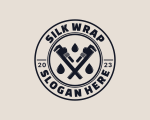 Drainage Pipe Wrench logo design