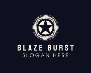 Star Burst Circle logo design