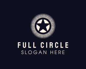 Star Burst Circle logo design