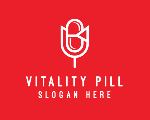 Tulip Capsule Pharmacy logo design