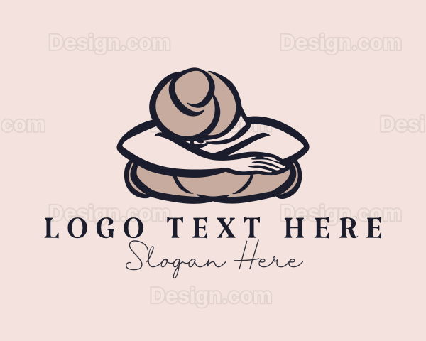 Woman Body Massage Logo