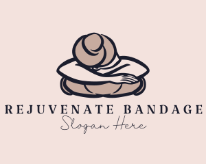 Woman Body Massage logo design