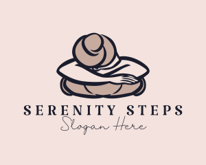 Woman Body Massage logo design