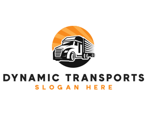 Truck Transport Moving logo design