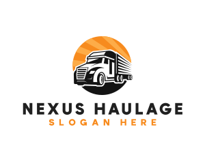 Truck Transport Moving logo design