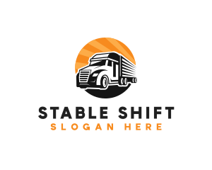 Truck Transport Moving logo design