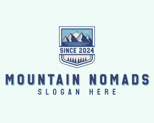 Mountain Hiking Travel logo design