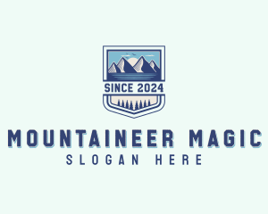 Mountain Hiking Travel logo design