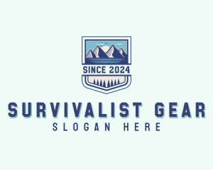 Mountain Hiking Travel logo design