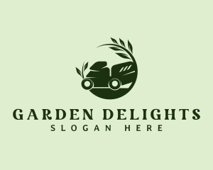 Lawn Mower Garden logo design