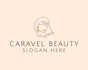 Fashion Beauty Earrings logo design